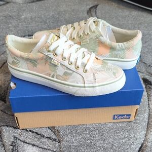 Keds Tropical Print Sneakers Women's Size 6 Brand New